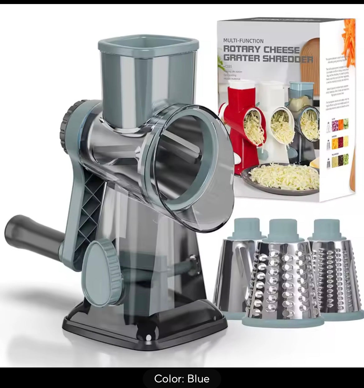 3-in-1 Rotary Cheese Grater